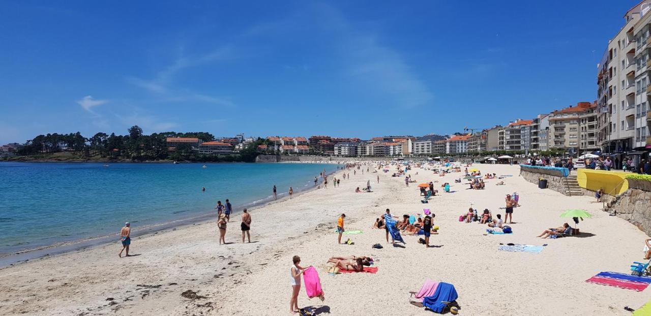 Piso Exterior A Escasos Metros De La Playa Panadeira Con Plaza De Garaje Lägenhet Sanxenxo Exteriör bild